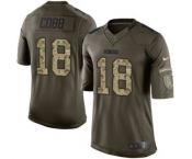 nike nfl jerseys green bay packers #18 randall cobb army green[nike Limited Salute To Service]