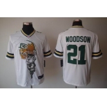 nike nfl jerseys green bay packers #21 woodson white helmet tri-blend limited]