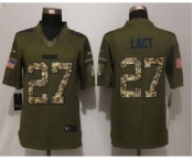 nike nfl jerseys green bay packers #27 lacy army green[nike Limited Salute To Service]