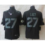 nike nfl jerseys green bay packers #27 lacy black[nike impact limited]