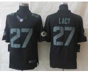 nike nfl jerseys green bay packers #27 lacy black[nike impact limited]