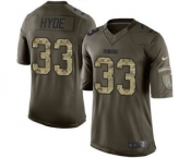 nike nfl jerseys green bay packers #33 hyde army green[nike Limited Salute To Service]