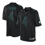 nike nfl jerseys green bay packers #4 favre black[nike impact limited]