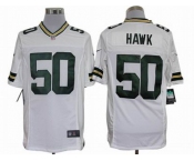 nike nfl jerseys green bay packers #50 hawk white[nike limited]