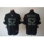 nike nfl jerseys green bay packers #52 matthews black[nike limited]