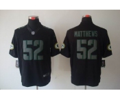 nike nfl jerseys green bay packers #52 matthews black[nike limited]