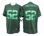 nike nfl jerseys green bay packers #52 matthews green[drenched limited]