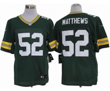 nike nfl jerseys green bay packers #52 matthews green[nike limited]