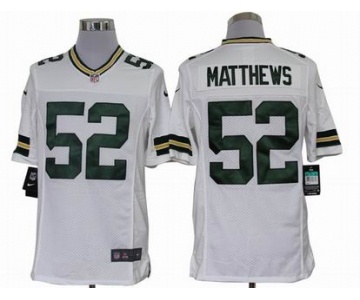 nike nfl jerseys green bay packers #52 matthews white[nike limited]