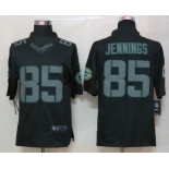 nike nfl jerseys green bay packers #85 jennings black[nike impact limited]