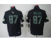 nike nfl jerseys green bay packers #87 nelson black[nike limited]