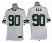 nike nfl jerseys green bay packers #90 raji white[nike limited]