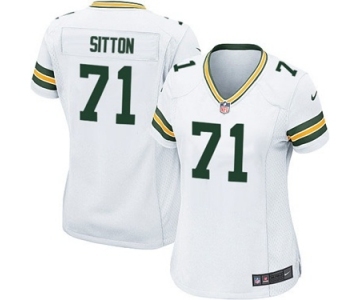 Nike Game Josh Sitton White Women's Jersey - Green Bay Packers #71 NFL Road