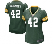 Nike Game Morgan Burnett Green Women's Jersey - Green Bay Packers #42 NFL Home