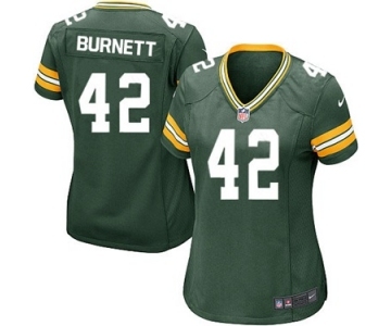 Nike Game Morgan Burnett Green Women's Jersey - Green Bay Packers #42 NFL Home