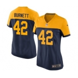 Nike Game Morgan Burnett Navy Blue Women's Jersey - Green Bay Packers #42 NFL Alternate