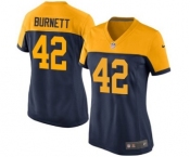 Nike Game Morgan Burnett Navy Blue Women's Jersey - Green Bay Packers #42 NFL Alternate