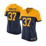 Nike Game Sam Shields Navy Blue Women's Jersey - Green Bay Packers #37 NFL Alternate