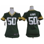 Nike women nfl jerseys Green Bay Packers #50 Hawk Green [nike]