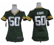 Nike women nfl jerseys Green Bay Packers #50 Hawk Green [nike]