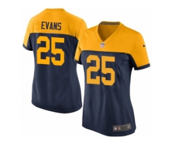 Women Nike Green Bay Packers #25 Marwin Evans Game Navy Blue Alternate NFL Jersey