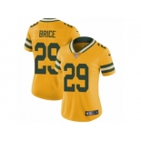 Women Nike Green Bay Packers #29 Kentrell Brice Limited Gold Rush Vapor Untouchable NFL Jersey