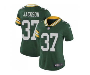 Women Nike Green Bay Packers #37 Josh Jackson Green Team Color Stitched NFL Vapor Untouchable Limited Jersey