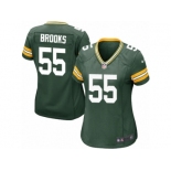 Women Nike Green Bay Packers #55 Ahmad Brooks Game Green Team Color NFL Jersey