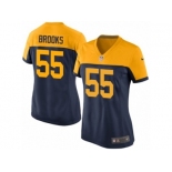 Women Nike Green Bay Packers #55 Ahmad Brooks Game Navy Blue Alternate NFL Jersey