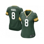 Women Nike Green Bay Packers #8 Justin Vogel Game Green Team Color NFL Jersey