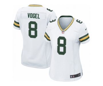 Women Nike Green Bay Packers #8 Justin Vogel Game White NFL Jersey