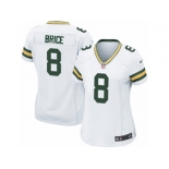 Women Nike Green Bay Packers #8 Kentrell Brice Game White NFL Jersey