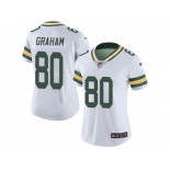 Women Nike Green Bay Packers #80 Jimmy Graham White Stitched NFL Vapor Untouchable Limited Jersey