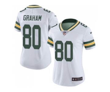 Women Nike Green Bay Packers #80 Jimmy Graham White Stitched NFL Vapor Untouchable Limited Jersey