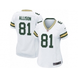 Women Nike Green Bay Packers #81 Geronimo Allison Game White NFL Jersey