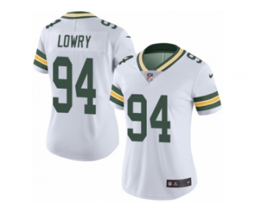 Women Nike Green Bay Packers #94 Dean Lowry White Vapor Untouchable Limited Player NFL Jersey