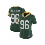 Women Nike Green Bay Packers #96 Muhammad Wilkerson Green Team Color Stitched NFL Vapor Untouchable Limited Jersey