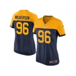 Women Nike Green Bay Packers #96 Muhammad Wilkerson Navy Blue Alternate Stitched NFL New Limited Jersey