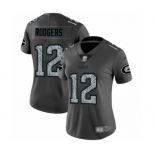 Women's Green Bay Packers #12 Aaron Rodgers Limited Gray Static Fashion Limited Football Jersey