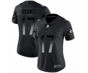 Women's Green Bay Packers #17 Davante Adams Limited Black Smoke Fashion Limited Football Jersey