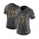 Women's Green Bay Packers #17 Davante Adams Limited Gray Static Fashion Limited Football Jersey