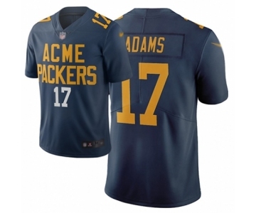 Women's Green Bay Packers #17 Davante Adams Limited Navy Blue City Edition Football Jersey