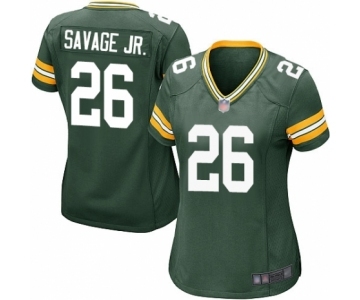 Women's Green Bay Packers #26 Darnell Savage Jr. Game Green Team Color Football Jersey