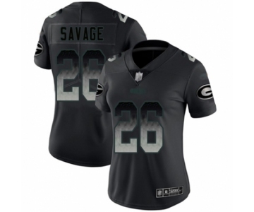 Women's Green Bay Packers #26 Darnell Savage Jr. Limited Black Smoke Fashion Limited Football Jersey