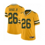 Women's Green Bay Packers #26 Darnell Savage Jr. Limited Gold Inverted Legend Football Jersey