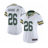 Women's Green Bay Packers #26 Darnell Savage Jr. White Vapor Untouchable Limited Player Football Jersey