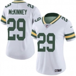 Women's Green Bay Packers #29 Xavier McKinney White Vapor Limited Football Stitched Jersey