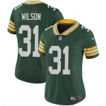 Women's Green Bay Packers #31 Emanuel Wilson Green Vapor Untouchable Limited Football Stitched Jersey