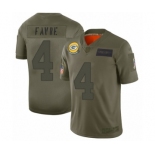 Women's Green Bay Packers #4 Brett Favre Limited Camo 2019 Salute to Service Football Jersey