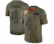 Women's Green Bay Packers #4 Brett Favre Limited Camo 2019 Salute to Service Football Jersey